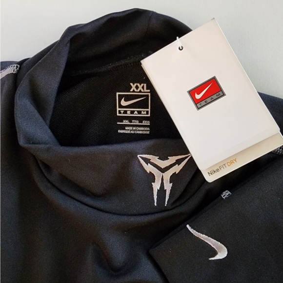 NIKE-PRO DRY-FIT Mens LS Stretch Active Top w/Terry Backing sz XXL - Picture 3 of 4